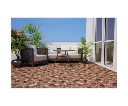 Керамогранит Vilio коричневый рел. 298х298х8 мм Cersanit (0.089 м²/1 шт) 1 сорт Фотография_2