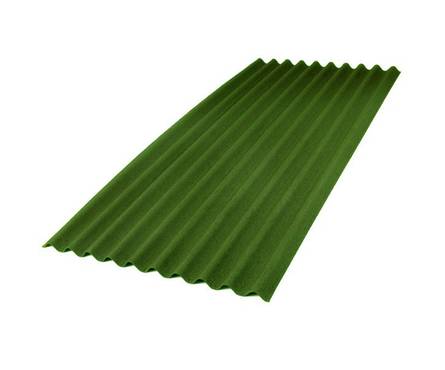 Ондулин лист зеленый (2000х950 мм)
