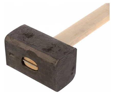 Кувалда 8 кг кованая деревянная рукоятка CИБРТЕХ Фотография_2