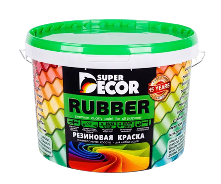 Краска резиновая SUPER DECOR Серый RAL7004 3 кг Фотография_1