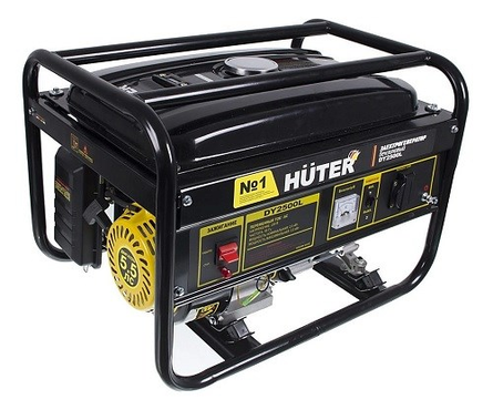 Генератор бензиновый 2.0 кВт 220В бак 12 л ручной стартер DY2500L HUTER Фотография_2