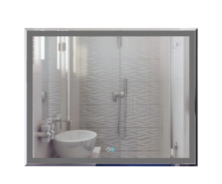 Зеркало Минио-2 1000х800 мм сенсорный выключатель, светодиод. подсветка + подогрев MIXLINE Фотография_1