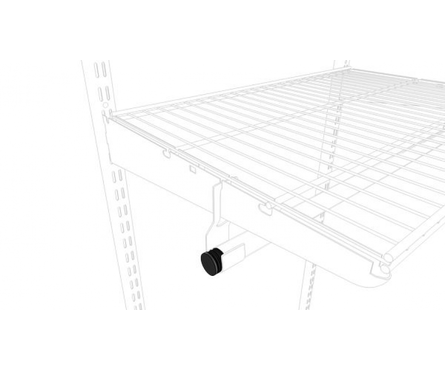 Комплект заглушек для перекладины гардеробной системы ПАКС Металл, 25.5х17х17 мм (2 шт/уп) Фотография_1
