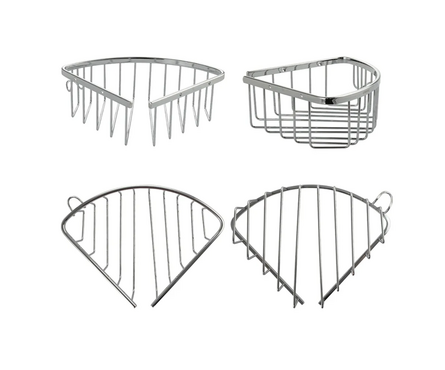 Полка угловая овальная одинарная 18 см хром 75048 BRIMIX Фотография_3