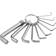 Набор ключей имбусовых SPARTA HEX, 1,5–10 мм, CrV, никелированный, на кольце (10 шт) Фотография_1