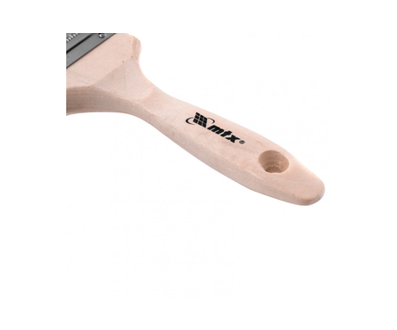 Кисть плоская Matrix Евро 3 натуральная щетина, деревянная ручка, 75 мм Фотография_1