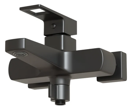 Смеситель для ванны однорычажный MIXLINE короткий гусак черный 35к ML34-01 Фотография_2