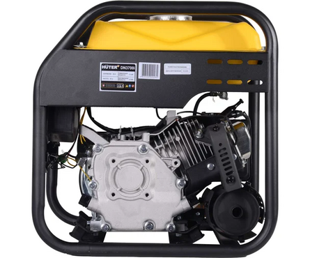 Генератор бензиновый 3.3 кВт 220В бак 7 л ручной стартер DN3700i HUTER Фотография_6