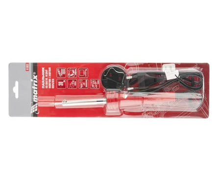 Паяльник электрический 30 Вт/230 В с ручкой пластиковой, медный наконечник АВС с пониженым тепл MATRIX Фотография_4