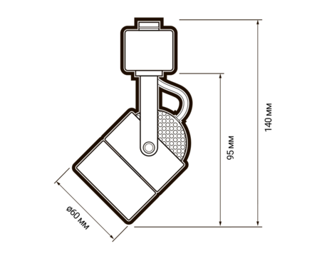Светильник-прожектор трековый JazzWay PTR27 GU5.3, черный, IP20  Фотография_2