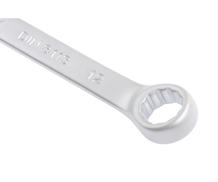 Ключ комбинированный 12 мм, матовый хром, CrV MATRIX Фотография_2