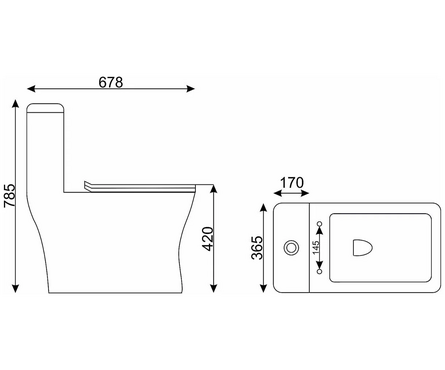 Унитаз-монолит SM9608 тонкое сиденье ДП (с гофрой и подводкой) EVA GOLD Фотография_7