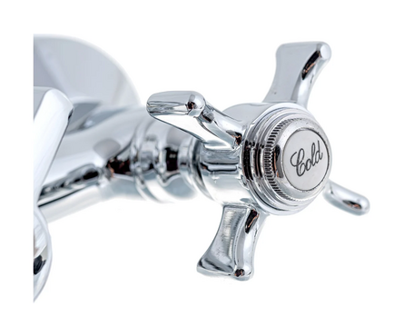 Смеситель для ванны двухвентельный HAIBA длинный гусак хром 1/2 кер HB2124 Фотография_3