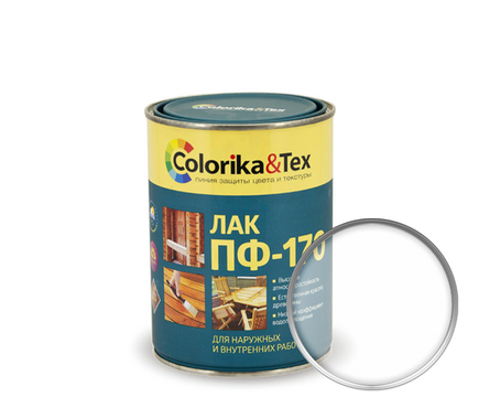 Лак ПФ-170 Colorika&Tex глянцевый 0.8 кг Фотография_0