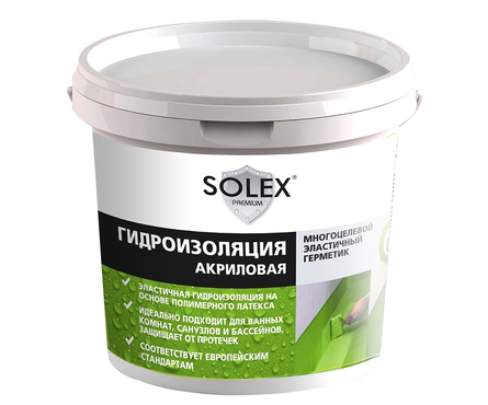Гидроизоляция SOLEX акриловая, 1 кг Фотография_0