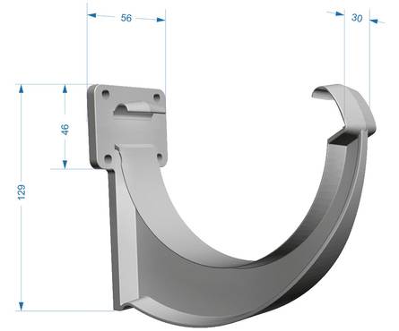 Кронштейн желоба Дёке LUX (шоколад) Фотография_1