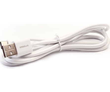 Кабель USB-Type C 3А 1.2 м зарядка +передача данных белый ERGOLUX Фотография_1