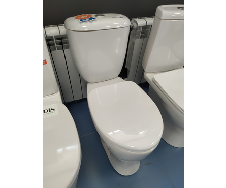 Унитаз-компакт Воротынский косой выпуск+сиденье, 665х365х790 мм Фотография_2