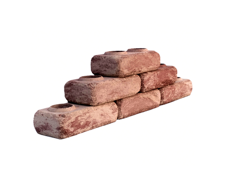 Кирпич облицовочный Ermix Стареный красно-белый, 240х120х65 мм, гиперпрессованный Фотография_2