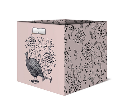 Коробка картонная для хранения 31х31х31 см, без крышки, розовая, BOTANICS Фотография_0