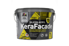 Краска фасадная Dufa Premium KeraFasade, силокон-акриловая, База 3- около 1.43 г/см³, 9 л