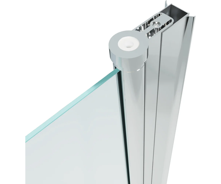 Душевая дверь 900х1850х4 мм стекло хром прозрачная Уно ТРИТОН Фотография_1