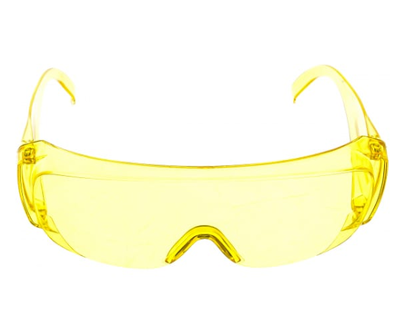 Очки защитные Сибртех открытого типа, желтые,ударопрочный поликарбонат Фотография_0
