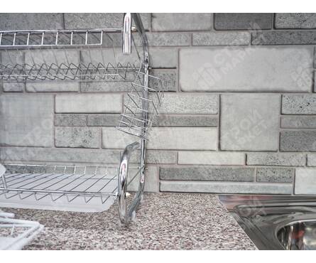 Панель ПВХ Камень Гранит серый 0.4 мм, 969х484 мм (0.4689 м²)  Фотография_4