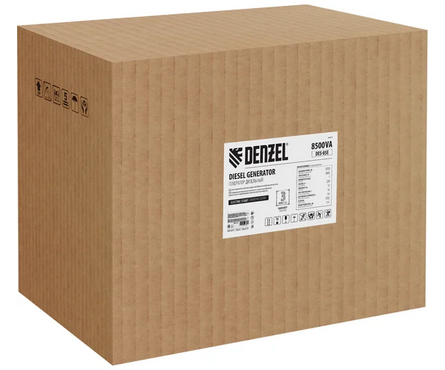 Генератор дизельный 8.5 кВт 230В бак 16 л, электростартер DES-85E DENZEL Фотография_14