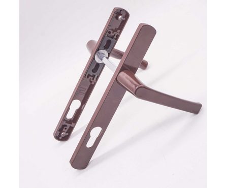 Ручка для узкопроф. дверей 85.25.01 с пружиной коричневая БУЛАТ Фотография_1