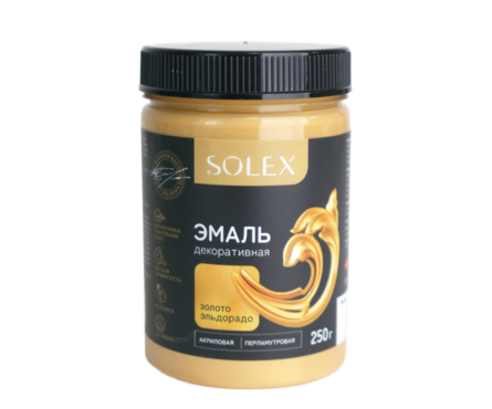 Эмаль акриловая SOLEX золото эльдорадо 0.25 кг Фотография_1