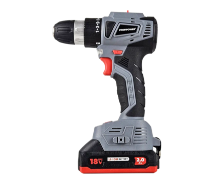 Дрель-шуруповерт бесщеточный 18 В 2 шт Li-ion акк. 2 Ач, 40 Нм, з.у. кейс MKBL-18BТ PROFIPOWER Фотография_3