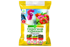 Удобрение Долина плодородия, куриный перегной, органический, гранул. для овощных, плодово-ягодных и декоративных культур, 2 кг