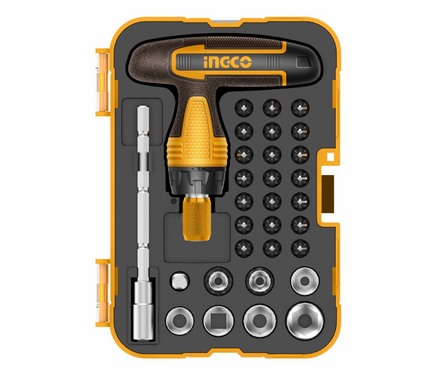 Набор бит с трещоткой 31 шт INGCO Фотография_0