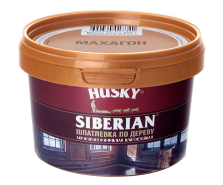 Шпатлевка по дереву HUSKY цвет махагон, финишная, акриловая, влагостойкая, -20°C (0.4 кг) Фотография_1