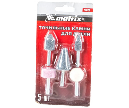Камни точильные для дрели Matrix, 5 шт Фотография_2