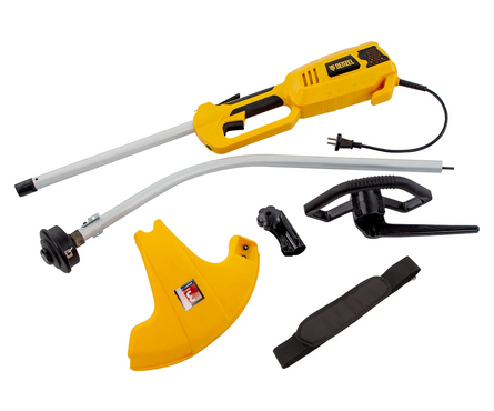 Триммер электрический 1.1 кВт леска/диск 2 мм срез 380 см разборная штанга TE-1100 DENZEL Фотография_6