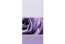 Панель ПВХ Капли росы, фиолетовый, 2700x250x8 мм
