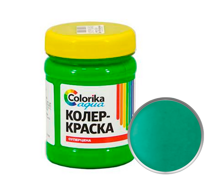 Колер-краска Colorika Aqua зеленая 0,5 кг Фотография_0