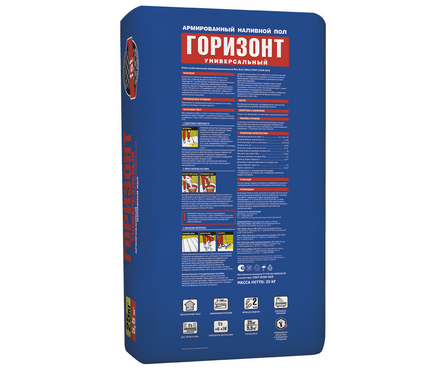 Пол наливной самонивелирующийся ЮНИС Горизонт Универсальный (от 3 до 100 мм) 20 кг Фотография_1
