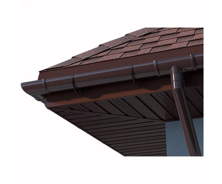 Труба водосточная ТехноНИКОЛЬ ПВХ коричневый (1.5 м) Фотография_4