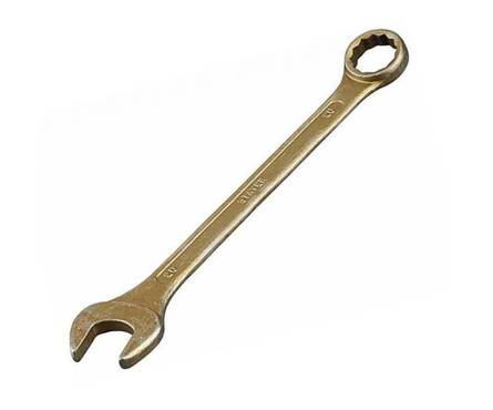 Ключ комбинированный гаечный STAYER, желтый цинк, 17 мм Фотография_0