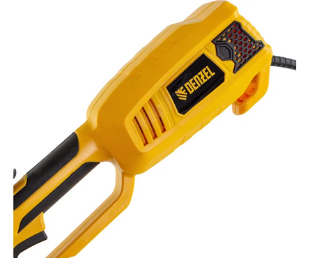 Триммер электрический 1.1 кВт леска/диск 2 мм срез 380 см разборная штанга TE-1100 DENZEL Фотография_2