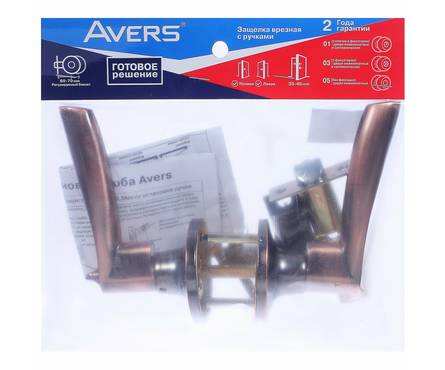 Защелка 8023-03-AC с фиксатором медь AVERS Фотография_2