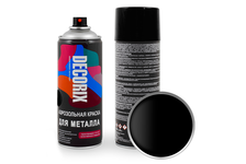 Краска для металла DECORIX чёрная, глянцевая, 520 мл