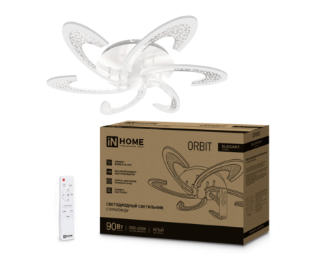 Люстра светодиодная ORBIT ELEGANT потолочная дим. с пультом 90 Вт IN HOME Фотография_1