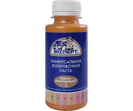 Колер паста «Эксперт» №3 желто-коричневая, 100 мл Фотография_1
