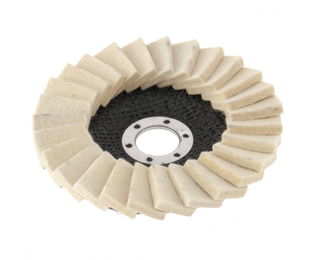Круг полировальный Matrix, лепестковый из натурального войлока, 125х22.2 мм Фотография_1