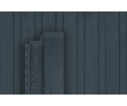 Панель фасадная Hokla Скандинавия S-Lock Полуночно-синий 0.18х1.97 м (0.355 м²) Ю-ПЛАСТ Фотография_0