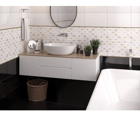 Декор Фелиса белый 01 250х400х8 мм 1-й сорт Фотография_1